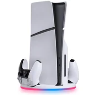 Akcesoria do Playstation - Stacja ładująca SNAKEBYTE SB923340 Biały RGB - miniaturka - grafika 1
