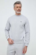 Bluzy męskie - Lacoste bluza męska kolor szary gładka - miniaturka - grafika 1