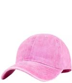 Czapki i chusty sportowe męskie - Czapka z daszkiem unisex jednokolorowa destroyed - miniaturka - grafika 1