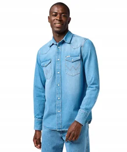 Koszula Wrangler WESTERN SHIRT 112362744 Light Wash XL - Koszule męskie - miniaturka - grafika 1