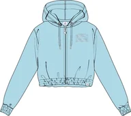 Bluzy damskie - RUSSELL ATHLETIC Damska bluza z kapturem z zamkiem błyskawicznym - miniaturka - grafika 1