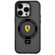 Etui i futerały do telefonów - Ferrari FEHMP15MUSCAK iPhone 15 Plus / 14 Plus 6.7" czarny/black hardcase Ring Stand 2023 Collection MagSafe - miniaturka - grafika 1