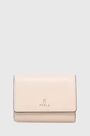Portfele - Furla portfel skórzany Camelia damski kolor beżowy - miniaturka - grafika 1