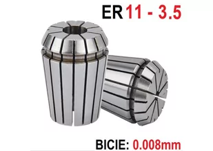 Tulejka zaciskowa ER11 FI 3,5mm Bicie 0,008mm CNC Professional - Tuleje - miniaturka - grafika 1