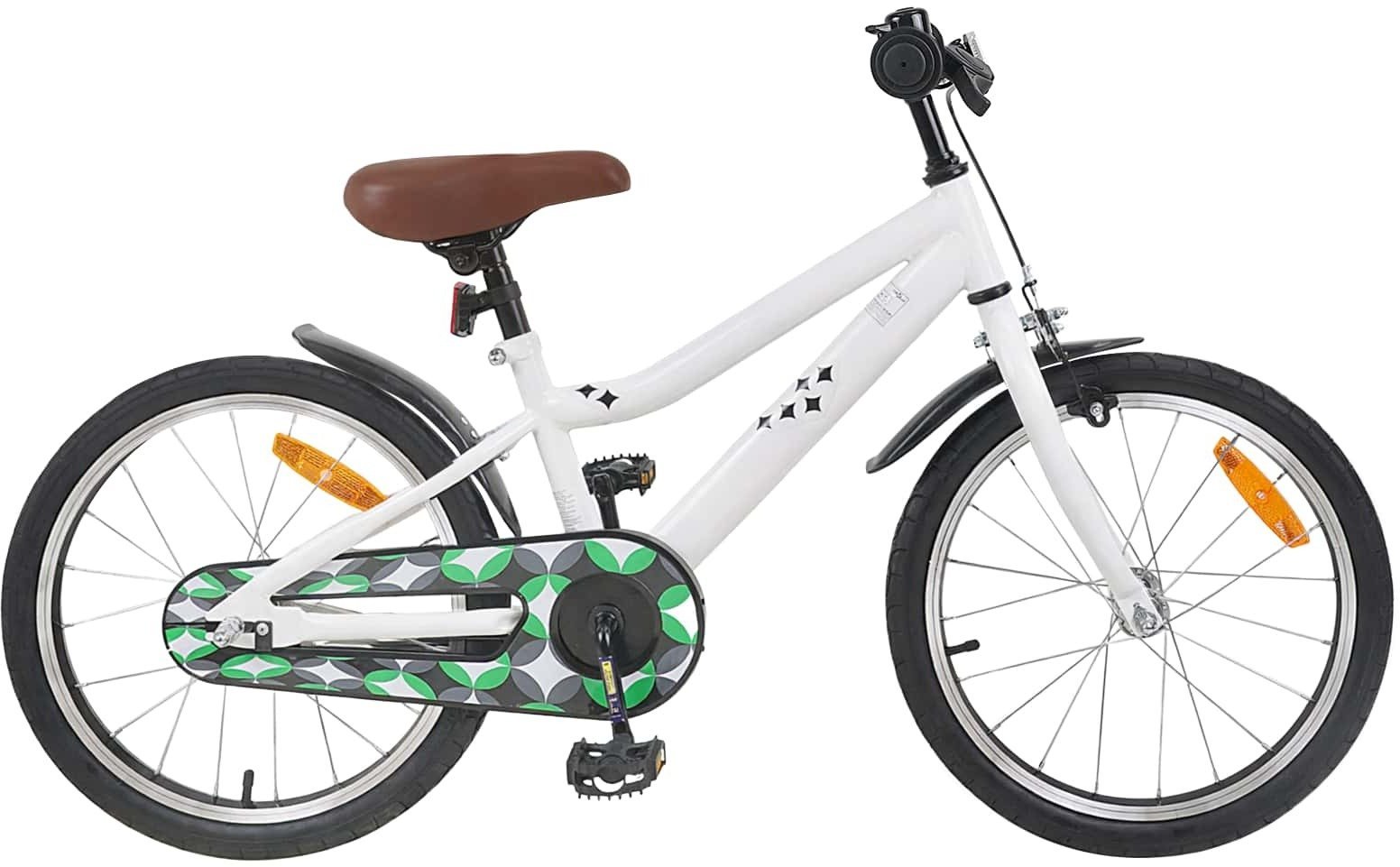 vidaXL vidaXL Rower Dziecięcy 18 Cali dla dzieci w wieku 5-7 lat Biały