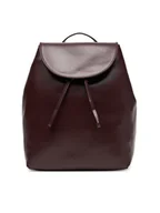 Plecaki - Calvin Klein Plecak Emblem Aop Flap Backpack LV04F3271G Bordowy - miniaturka - grafika 1