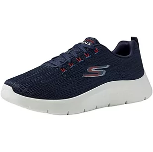 Skechers Męskie trampki 216481 NVRD, granatowe tekstylne/czerwone wykończenie, 9 UK - Trampki męskie - miniaturka - grafika 1