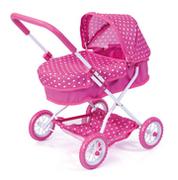 Wózki dla lalek - Bayer Wózek dziecięcy Smarty, różowy, 12268AA Brandunit BV - miniaturka - grafika 1