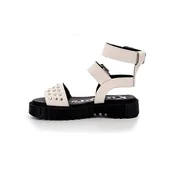 Sandały damskie - KICKERS Fan, Sandały damskie, Białe, 38 EU, biały, 38 EU - miniaturka - grafika 1