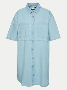 Roxy Sukienka jeansowa Pacific Night ERJDD03005 Niebieski Relaxed Fit - Sukienki - miniaturka - grafika 1