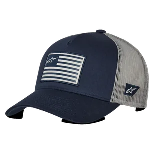 Czapka z Daszkiem Alpinestars Flag Granatowy/SzaryOnesize - Czapki damskie Czapka z Daszkiem Alpinestars Flag Granatowy/SzaryOnesize - Czapki damskie - miniaturka - grafika 1