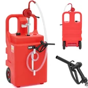 Beczki - Przenośny zbiornik paliwa z ręczną pompą na kółkach 20 l/min 120 l - miniaturka - grafika 1