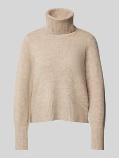 Sweter z dzianiny z golfem model ‘FRIVA’ - Swetry damskie - miniaturka - grafika 1
