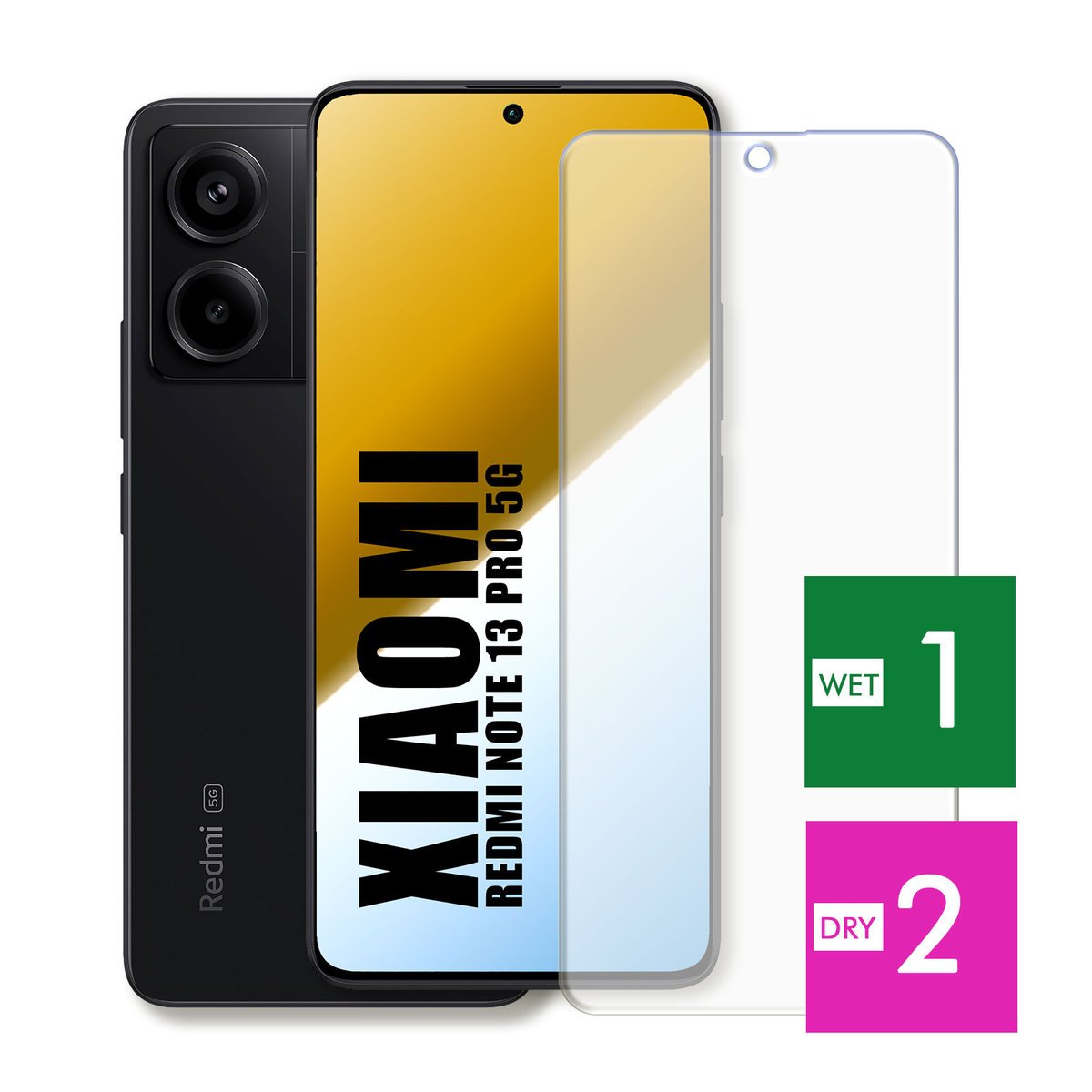 WZMOCNIONE SZKŁO DO XIAOMI REDMI NOTE 13 PRO 5G SZYBKA HARTOWANE 9H JAKOŚĆ