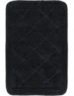 Dywaniki łazienkowe - Dywanik Łazienkowy Soft Czarny Miękki Antypoślizgowy Do Prania 40X60Cm - miniaturka - grafika 1