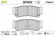 Klocki hamulcowe - VALEO Zestaw klocków hamulcowych, hamulce tarczowe 301932 - miniaturka - grafika 1