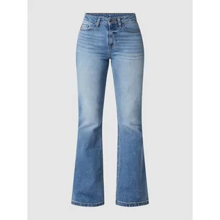 Spodnie damskie - Jeansy z poszerzaną nogawką z dodatkiem streczu - Esprit - grafika 1