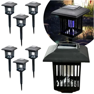 6x Lampka Solarna Owadobójcza 2w1 Lampa Ogrodowa LED Latarenka na Komary BLIXTAR - Lampy owadobójcze - miniaturka - grafika 1