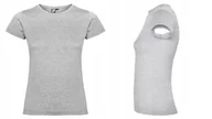 Koszulki i topy damskie - T-shirt Koszulka Damska MIĘKKA BAWEŁNA Roly JAMAICA 6627 SZARY HEATHER 3XL - miniaturka - grafika 1