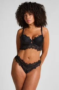 Hunkemöller Brazyliany Zoe Czarny - Majtki damskie - miniaturka - grafika 1