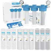 Uzdatniacze wody - 3-Stopniowy Filtr Wody: Wstępny+Węgiel+Piankowy 1' - miniaturka - grafika 1