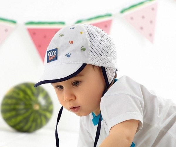 Czapka z daszkiem AJS 44-313 LATO/WIOSNA TURKUS 50