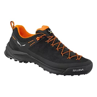 Trampki damskie - SALEWA Ms Wildfire Leather, Trampki damskie, Czarny Fluo Orange, 42 EU - grafika 1