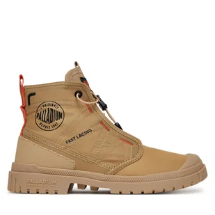 Trapery Palladium Sp20 Travel Hi 74476-295-M Beżowy - Botki damskie - miniaturka - grafika 1