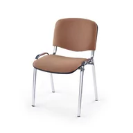 Krzesła - Krzesło Metalowe Chromowane Iso C4 Beż Halmar - miniaturka - grafika 1