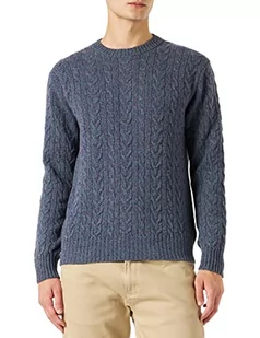 United Colors of Benetton Koszulka męska G/C M/L 103mu1010 sweter, niebieski fioletowy 7h8, XL - Koszulki męskie - miniaturka - grafika 1