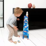 Zabawki interaktywne dla dzieci - Scratch Klocki dla dzieci piramida Kosmos - miniaturka - grafika 1