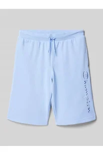 Szorty z dzianiny dresowej z wyhaftowanym logo - Champion - Spodnie sportowe damskie - miniaturka - grafika 1