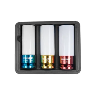 Proline zestaw nasadek udarowych 1/2 cala do felg 17, 19, 21mm, CrMo 29080 - Nasadki do elektronarzędzi - miniaturka - grafika 3