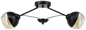 Lampy sufitowe - MLAMP Loftowa LAMPA sufitowa ELM1018/2 BL MLAMP metalowa OPRAWA molekuły czarne ELM1018/2 BL - miniaturka - grafika 1