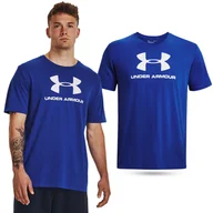 Koszulki sportowe męskie - Koszulka fitness męska UNDER ARMOUR LOGO SS z krótkim rękawem - miniaturka - grafika 1