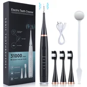 Szczoteczki elektryczne - ZE SKALEREM DENTYSTYCZNYM LC-H156 CZARNY BIAŁY - miniaturka - grafika 1