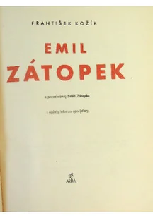 Emil Zatopek - Książki o kulturze i sztuce - miniaturka - grafika 1