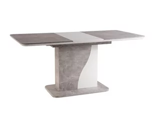 Signal STÓŁ SYRIUSZ SZARY (EFEKT BETONU) / BIAŁY MAT 120(160)X80,1 - Stoły - miniaturka - grafika 1