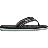 Klapki i japonki męskie - Pepe Jeans Męskie klapki West Basic, czarne (czarne), 46 EU, Czarny, 46 EU - miniaturka - grafika 1