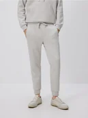 Dresy męskie - Reserved - Spodnie dresowe slim fit - jasnoszary - miniaturka - grafika 1