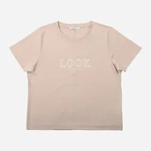 Koszulka damska basic Tom Tailor 1039870 L Beżowa (4067261813370) - Koszulki i topy damskie - miniaturka - grafika 1