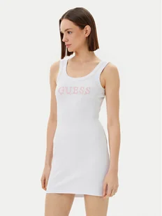 Guess Sukienka codzienna V5GK06 K8RT2 Biały Slim Fit - Sukienki - miniaturka - grafika 1