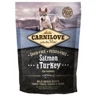 Brit Carnilove Salmon&Turkey Puppies 1,5 kg - Sucha karma dla psów - miniaturka - grafika 1