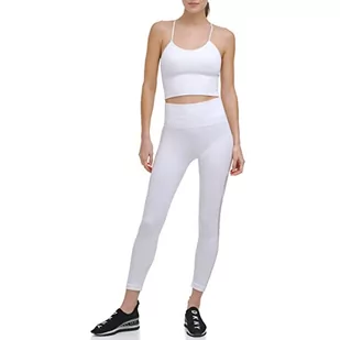 DKNY Damskie legginsy sportowe, biały, XL - Legginsy - miniaturka - grafika 1