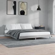 Łóżka - vidaXL Rama łóżka, szary dąb sonoma, 180x200cm materiał drewnopochodny - miniaturka - grafika 1