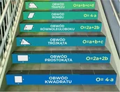 Pomoce naukowe - Naklejki na schody: Obwody figur - miniaturka - grafika 1