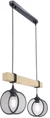 Lampy sufitowe - Dwupunktowy zwis z drewnianym elementem 1097/2P WD z serii VITO - miniaturka - grafika 1