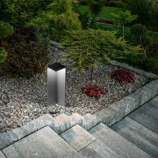 Fabas Luce Lampa solarna LED Fold, ciemnoszara, czujnik ruchu, IP54 Fold, czarny - Lampy ogrodowe - miniaturka - grafika 1