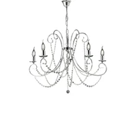 Lampy sufitowe - Magda 5-punktowy chromowany żyrandol żelazny 115 Ø68 BL146-5-CR - miniaturka - grafika 1