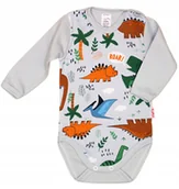 Body dla niemowląt - Body długi rękaw DINOZAURY r 56 KLEKLE - miniaturka - grafika 1